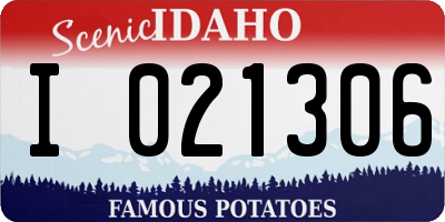 ID license plate I021306