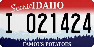 ID license plate I021424