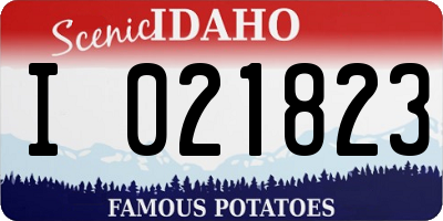 ID license plate I021823