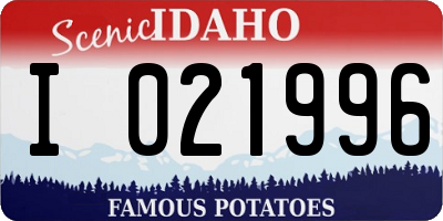 ID license plate I021996