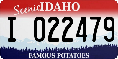 ID license plate I022479