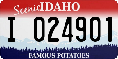 ID license plate I024901
