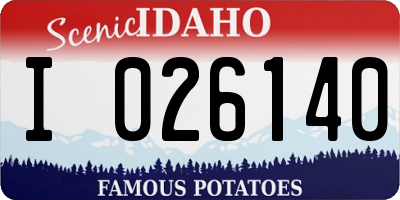 ID license plate I026140