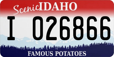 ID license plate I026866