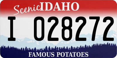 ID license plate I028272