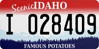 ID license plate I028409