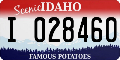 ID license plate I028460