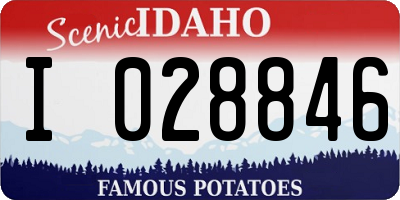ID license plate I028846