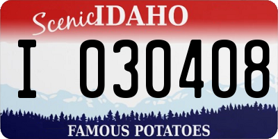 ID license plate I030408