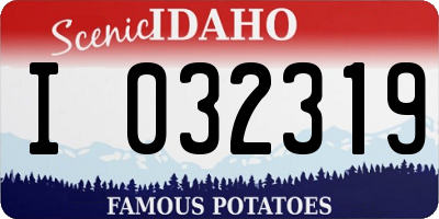 ID license plate I032319