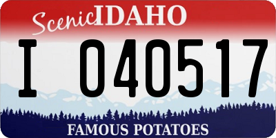 ID license plate I040517