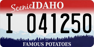 ID license plate I041250