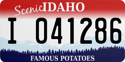 ID license plate I041286