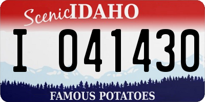 ID license plate I041430
