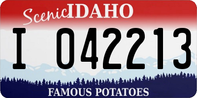 ID license plate I042213