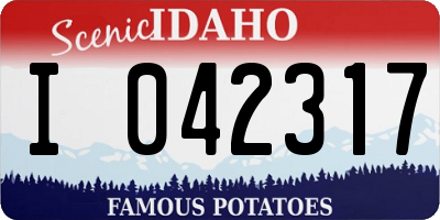 ID license plate I042317