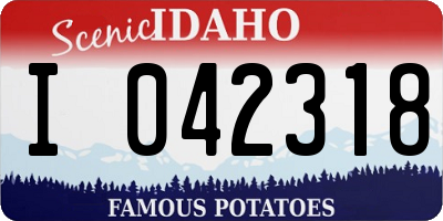 ID license plate I042318