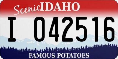ID license plate I042516