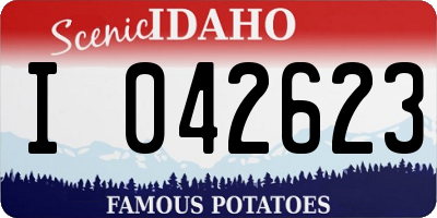 ID license plate I042623