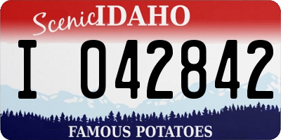 ID license plate I042842