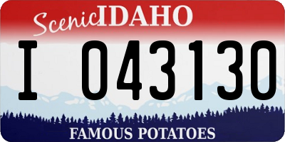 ID license plate I043130