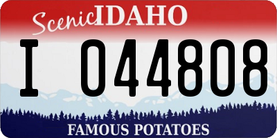 ID license plate I044808