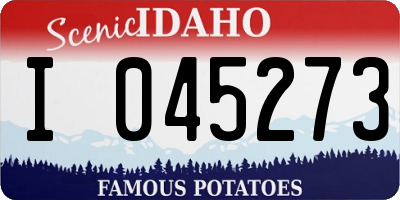 ID license plate I045273