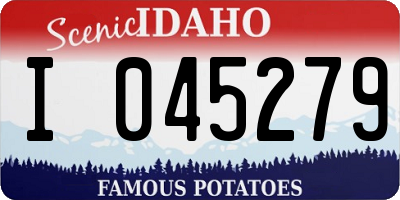 ID license plate I045279