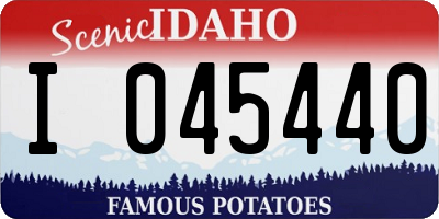 ID license plate I045440