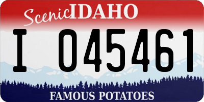 ID license plate I045461