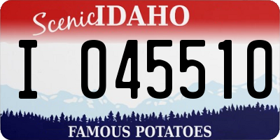 ID license plate I045510