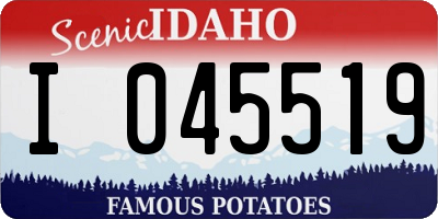 ID license plate I045519