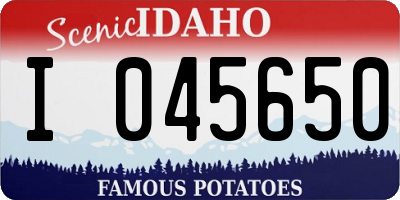 ID license plate I045650