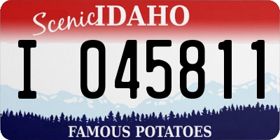 ID license plate I045811
