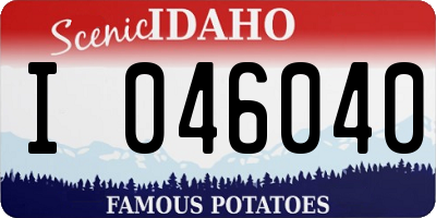 ID license plate I046040