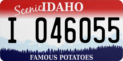 ID license plate I046055