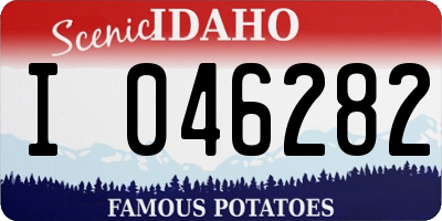 ID license plate I046282
