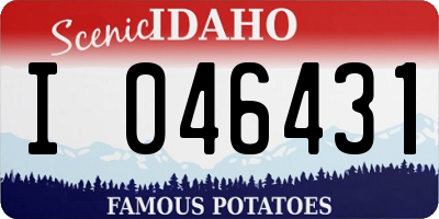 ID license plate I046431