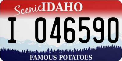 ID license plate I046590