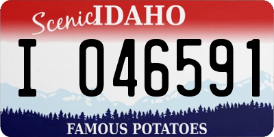 ID license plate I046591