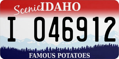 ID license plate I046912
