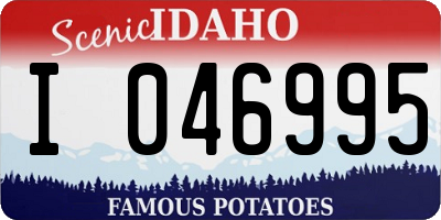 ID license plate I046995