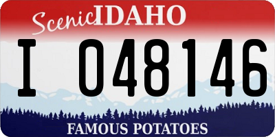 ID license plate I048146