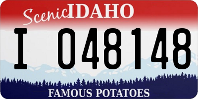 ID license plate I048148