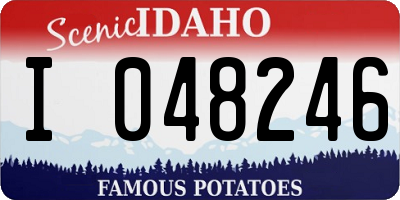 ID license plate I048246