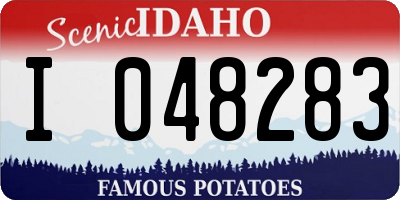 ID license plate I048283
