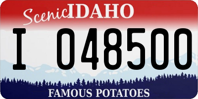 ID license plate I048500