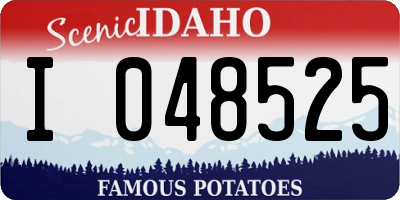 ID license plate I048525