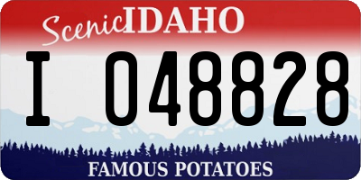 ID license plate I048828