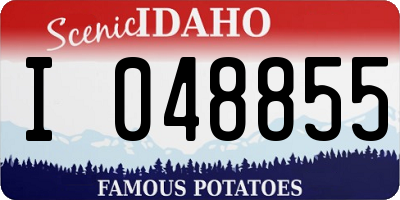 ID license plate I048855